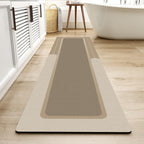 Mat-Bathroom Mat Rug Non Slip Super Absorbent Stain Resistant Quick Dry Thin Bath Rug-Bath Mats for Bathroom Floor Bathtub Vanity-Bathmat Bath Rug Easy Care-17"x27" Grey