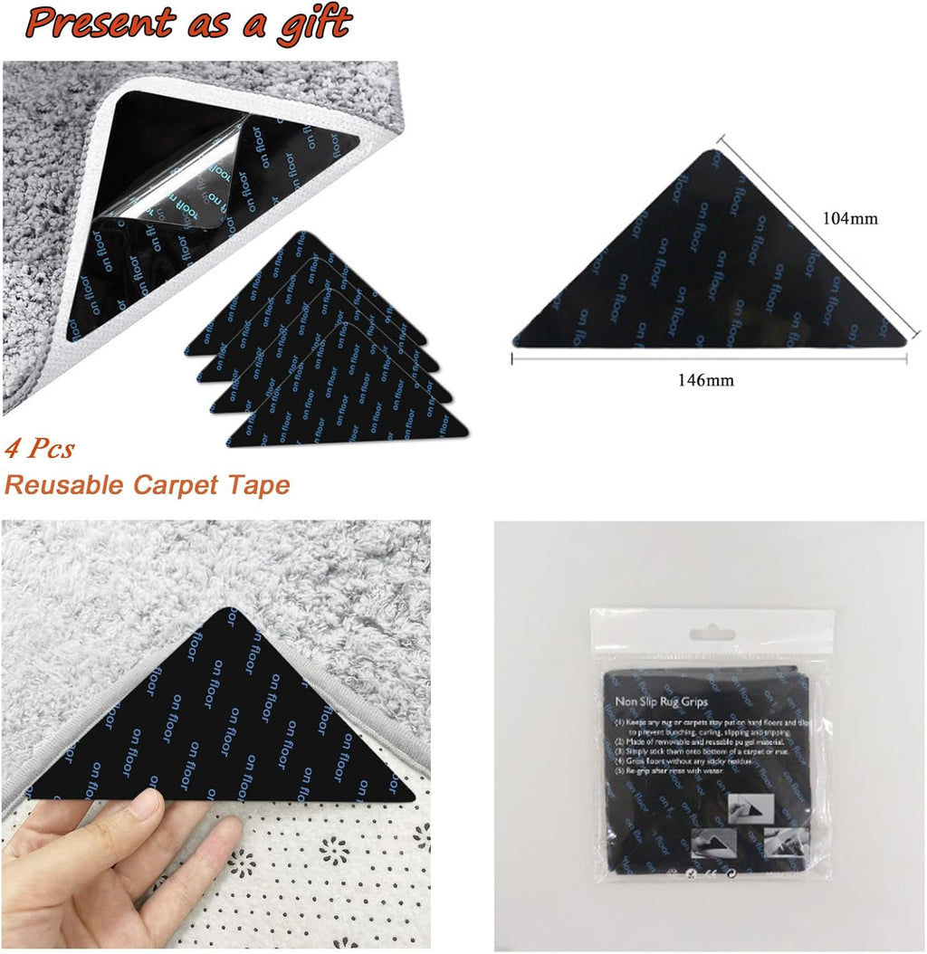 Bath Mat, 3 x 5ft, Ultra Soft and Non-Slip Bathroom Rugs, Water Absorbent and Machine Washable Bath Rug for Bathroom, Shower, and Tub
