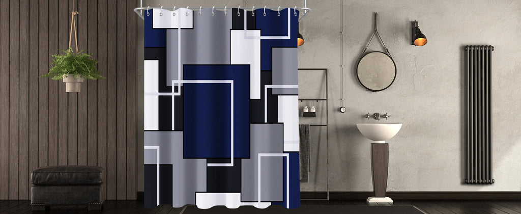 Shower Curtain Blue Eucalyptus Shower Curtains for Bathroom, Watercolor Leaf Shower Curtain Sets Waterproof Plant Shower Curtain Leaves Fabric Cloth Bathroom Curtains 72x72 inch with Hooks