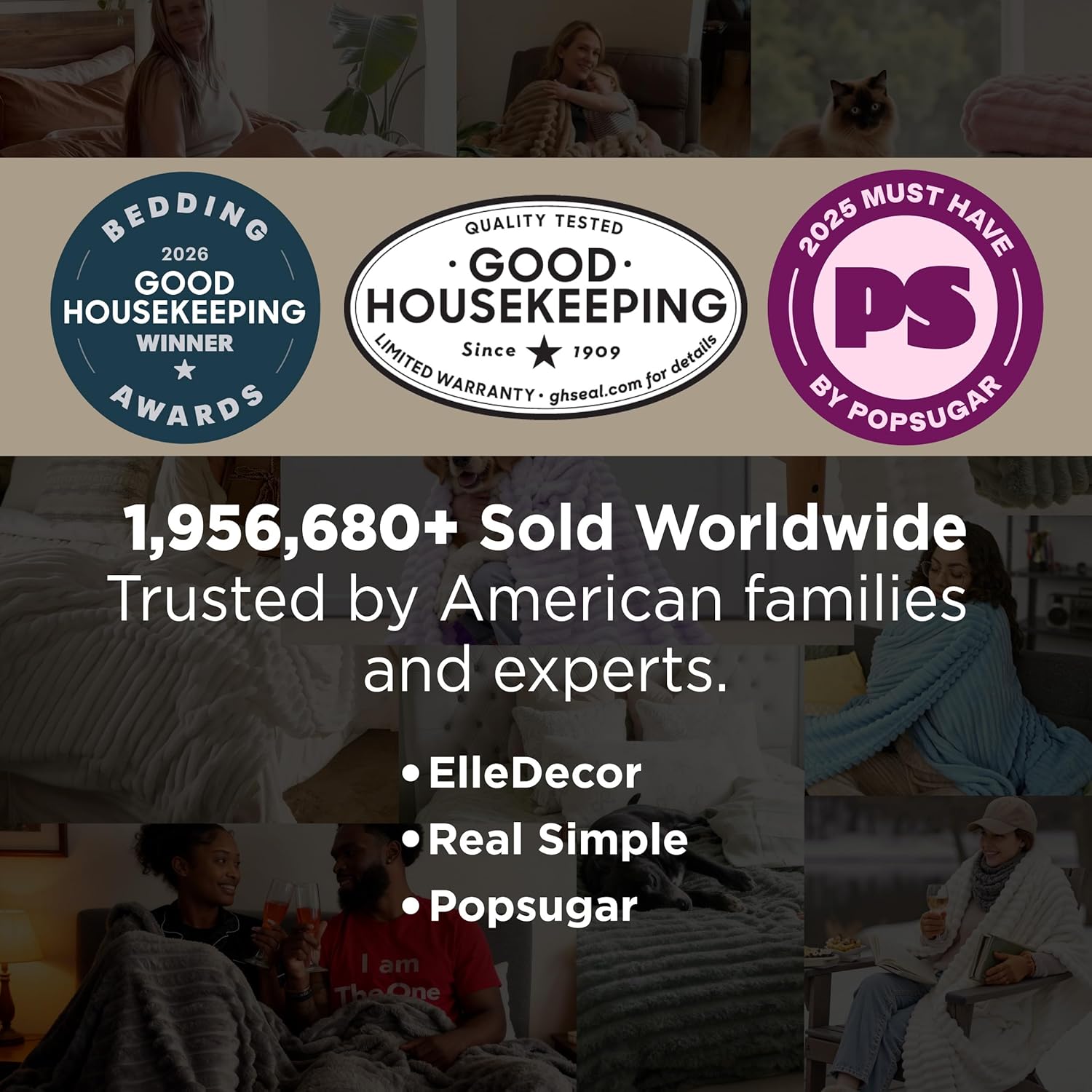 Bedsure GentleSoft Blankets Queen Size for Bed - Cozy Soft Sofa Couch Cover Blankets for Women, Cute Large Bedding Fleece Throws for Girls, Off White, 90x90 Inches